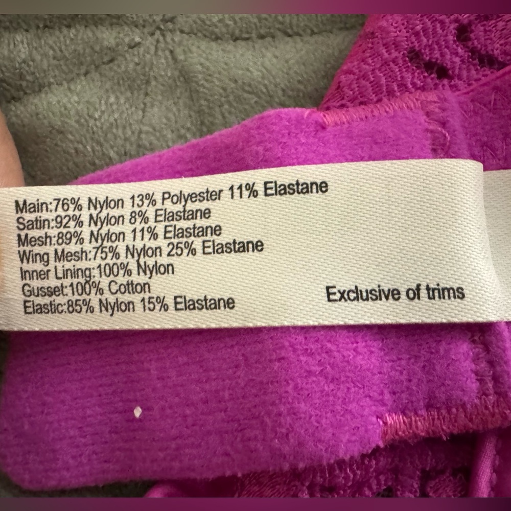 Vamp by Bras N Things - Divine Pink Bodysuit w/Lace & Satin Trim - Picture 10 of 11